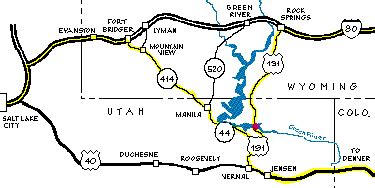 green river utah fishing map.